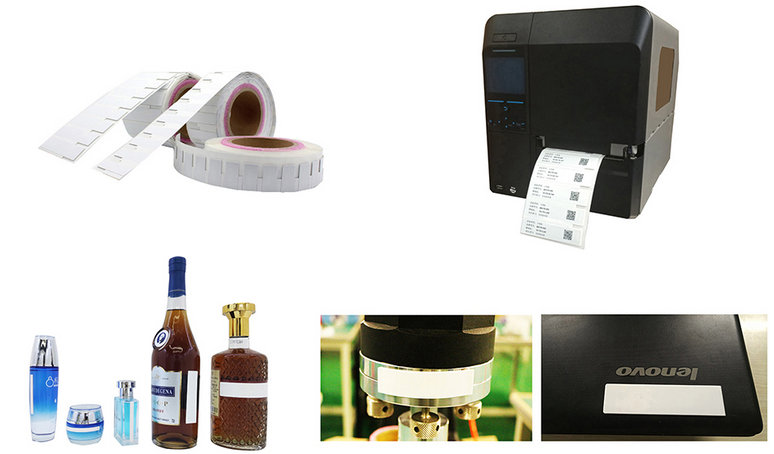 un rfid Etichetta per cosmetici, vino, asset metallici e non metallico elementi